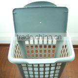 Plastic Lided Laundry Hamper Basket thumbnail-1
