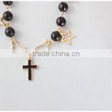 Angel Wing Planet Cross Star Charms Bracelet Pearl Bead Linked Bracelet thumbnail-5