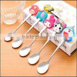 2015 Hot Sell Cartoon Food Grade Plastic Stainless Steel Spoons Supplier in China,food Grade Plastic Stainless Steel Spoons thumbnail-3