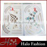 T001-014 Women Beauty Tattoo Stencil Printer Body Art Tattoo Choker Necklace Design thumbnail-1