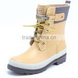 Fashion Latest Lace up Rubber Rain Boots thumbnail-1