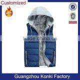 Wholesale Custom Winter Cheap Waistcoats Mens Padded Vest thumbnail-1