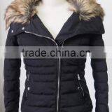 Natural Fur Collar Ladies Jacket thumbnail-1