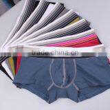 Custom Men's Cotton Casual Boer Shorts Pouch Enhancing Underwear Fashion Color Gradient Belt Underpants Men's Fleible Boer thumbnail-6