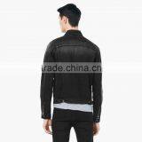 Life Casual Wear Denim Black Jacket Fashion Design for Men thumbnail-3
