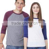Custom 100% Cotton Baseball Tee Shirts thumbnail-3