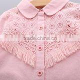 S33447W 2017 Autumn Children's Clothes Girls Blouses Thin Lace Hollow Baby Girl Blouses thumbnail-5