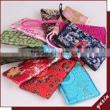 Zipper Pouch Bags, Jewelry Silk Pouch Bags, Gift Silk Pouch Bags SH030 thumbnail-1