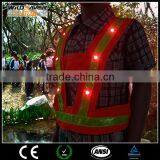 Orange Mesh Reflective Safety LED Clothes for Children thumbnail-3