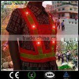 Orange Mesh Reflective Safety LED Clothes for Children thumbnail-4