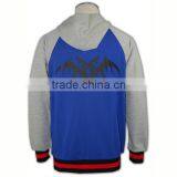 Wholesale High Quality Zip up Hoody Ribbed Cheap Baseball Jackets Australia thumbnail-5