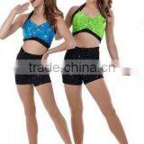 2014- -teen Sequin Twins Dance Jazz Costume Suit- Dashing Womend Sequin Twinsdance Skirt Wear -child&adult Girl Cute Dancedress thumbnail-1