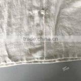Beige Linen Mandarin Collar Special Buttonhole Mens Casual Dress Shirts thumbnail-3