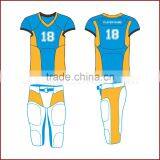 American Football Uniform in Full White and Red With Players Name at Wholesale Price thumbnail-1