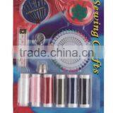 D&DSewing Kit With Thread/button/needle/thimble/headed Pin/pin Cushion thumbnail-1
