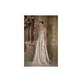 Cheap One Shoulder A-line Long Evening Dress Party Dresses Online With Beads thumbnail-1