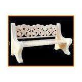 Pure Handmade Carving Marble Garden Ornaments With Outdoor Stone Bench thumbnail-1