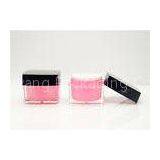 50g square / around acrylic cream jars Cosmetic Packaging in Pink and Black