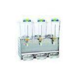 Spraying Triple Tanks Automatic Juice Dispenser, 18 Liters Cold Drink Dispenser Machine For Cafe, Su