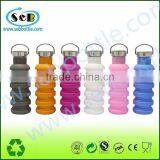 Sport Fitness Outdoor Silicone Foldable Water Bottle for Wholesale thumbnail-3