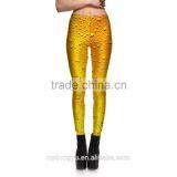 Golden Water Drop Jogging Legging /morning xg Plus Size High Waist Athletic Fitness Capris Yoga Pants