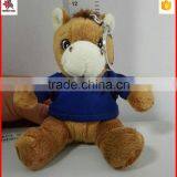 11cm Stuffed Horse Toy Keychain thumbnail-3