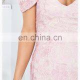 China OEM Fashion Ladies Sexy off the Shoulder Sleeve Lace Cocktail Party Dress thumbnail-6