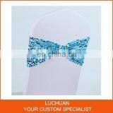 Hot Sale Shiny Spandex Chair Sash With Buckle thumbnail-1