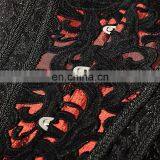 Gothic Adjustable Flower Printed Overbust Corset thumbnail-6