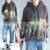 Fashion Hooded Sweater Winter Women Casual Short Sweatshirt Pullover Hoodies thumbnail-1