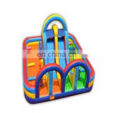 Factory price big bounce trampoline adult bounce house inflatable castle with slide