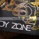 Custom Private Design Gold Thread Decoration Woven Labels for Clothing thumbnail-4