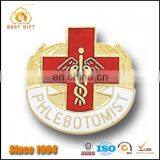 Professional Custom Hospital Doctor's Red Cross Lapel Pin Badge thumbnail-4
