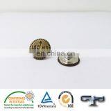 Embossed Custom Gold Color Brass Metal Jeans Button
