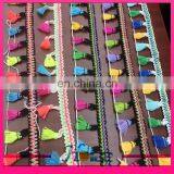 4.5cm Width Colorful Tassel Fringe Tassel Lace Trim for Garment thumbnail-1
