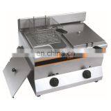 1 Tank 2 basket Deep Fryer LPG or Natural Gas Fryer Gas Frying Machine