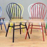 Vintage Dessert Shop Chair Hotel Real Wood Soft Cushion Leisure Chair Office Cafe Milk Tea Shop Chair thumbnail-5