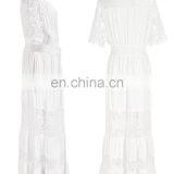 2019 летнее платье для женщин на пляж, купальник-кафтан, ленточка для купальника с кружевными вышивками, длинное пляжное платье, кафтан, купальник-кафтан, парео thumbnail-5