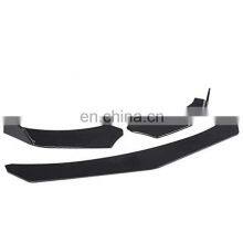 New Matte Black Design Arrives With Body Kit Universal Accessory PP Material Universal Front Bumper Lip Spoiler thumbnail-5