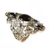 Classical women vintage rhinestone jewelry ring