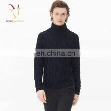 Hot Selling Cable Handmade Turtleneck Sweaters for Men thumbnail-3