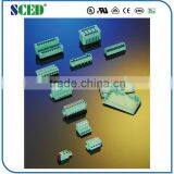 Plastic Electrical Plug-In Terminal Block Right Angle Wire Inlet With Flange for Frequency Convertors thumbnail-3