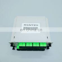 FTTH CATV Network 1 x n Singlemode Box Type Fiber Coupler 1x8 Casette Type Mini Fiber Optic PLC Splitter