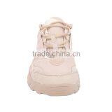 China Factory Lace up Safety Men Sport Shoes Cream Color Low Heel Sport Shoes thumbnail-3