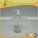 500ml Clear Boston Glass Bottle With Plastic Dispenser/ Glass Bottle With Spout thumbnail-2