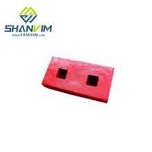 High manganese Mn13cr2 steel impact plate, impact block for impact crusher