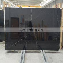 New Arrival Model Premium Quality Nero Black Marble Slabs Polished 2cm Thickness Made in Turkey Factory CEM-P-43 thumbnail-1