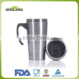 BPA free 450ml double wall stainless steel heat resistant coffee mug