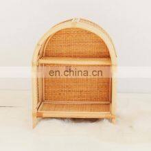 Hot Sale Wicker Carbinet for Doll, Wardrobe Rattan Doll Furniture Kids Toys Mini Boho Vietnam Manufacturer thumbnail-2