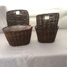 China Supplies High Quality Medium Size Willow Basket With Handle thumbnail-2